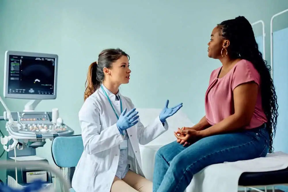 Rejuvenating Intimacy: Exploring Surgical Solutions for Vaginal Laxity 1 Woman have consultation about vaginal laxity Hastings